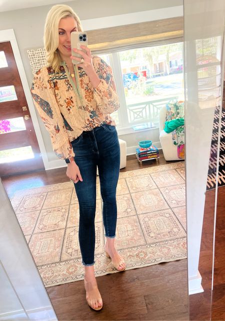 OOTD in size 4 in blouse 
