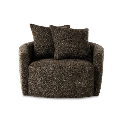 Kiyarna Oversized Upholstered Swivel Armchair | Wayfair North America