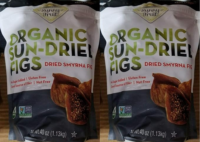 Sunny Fruit Organic Sun-Dried Figs (2 PACK 40oz Each Bag) | Amazon (US)
