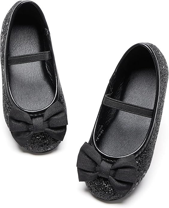 Felix & Flora Toddler Flower Girl Mary Jane Shoes - Little Girls Dress Flats Princess Wedding Par... | Amazon (US)