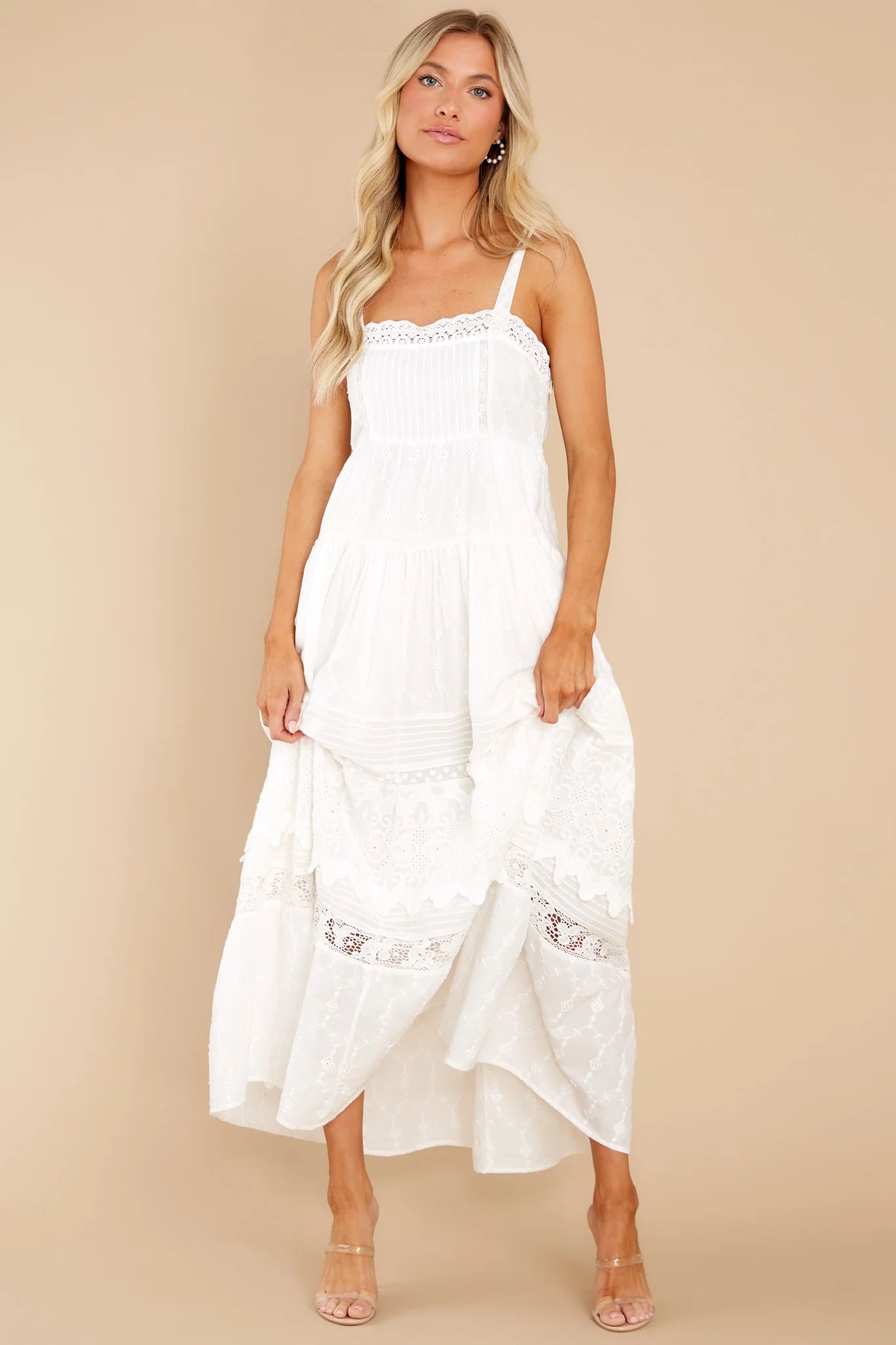 Camisha True White Maxi Dress | Red Dress 