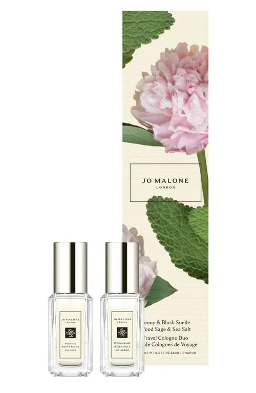 Jo Malone London™ Peony & Blush Suede Cologne & Wood Sage & Sea Salt Cologne Set at Nordstrom, Size 0.3 Oz | Nordstrom