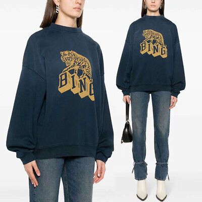 Casual Anine Bing Tiger Print Long Sleeve Hoodies Sweatshirt Unisex Pullover Top | eBay US
