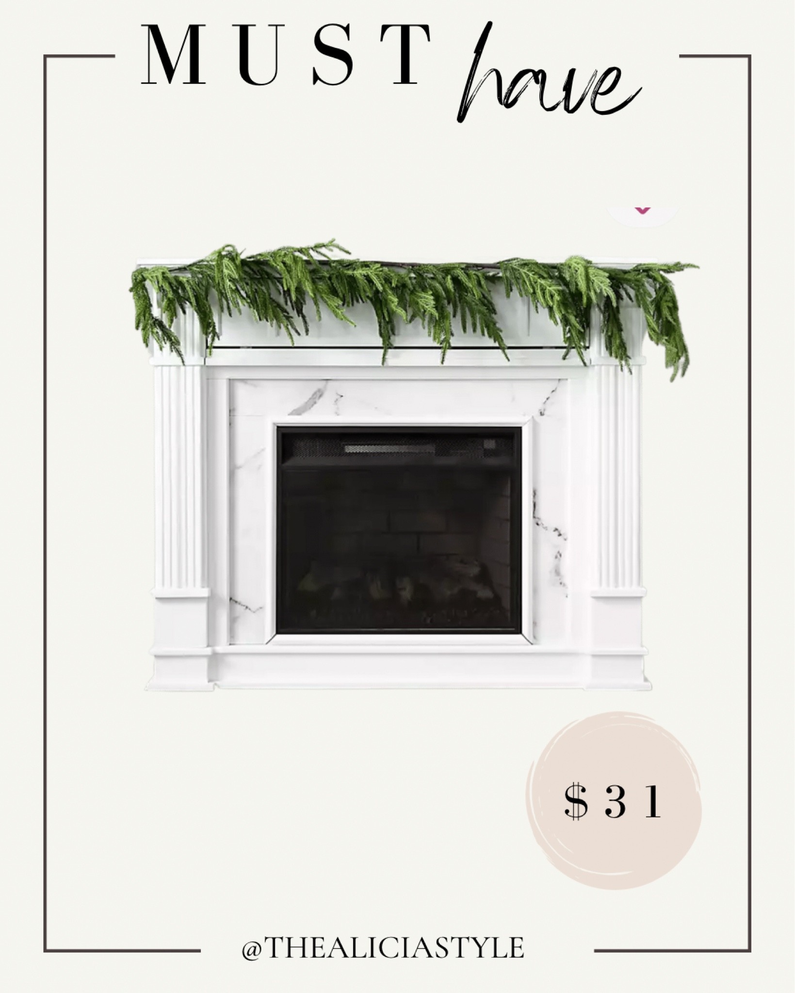 This gorgeous Norfolk pine garland is back at Kirklands for 2022 Christmas!! With code 8PAGATCC I was able to get 20% off bringing this down to $31!! They sold out last year so snag these early!! Garland, Christmas garland, greenery, pine, Norfolk, mantle decor, Christmas decor, holiday decor

#LTKHoliday #LTKSeasonal #LTKhome