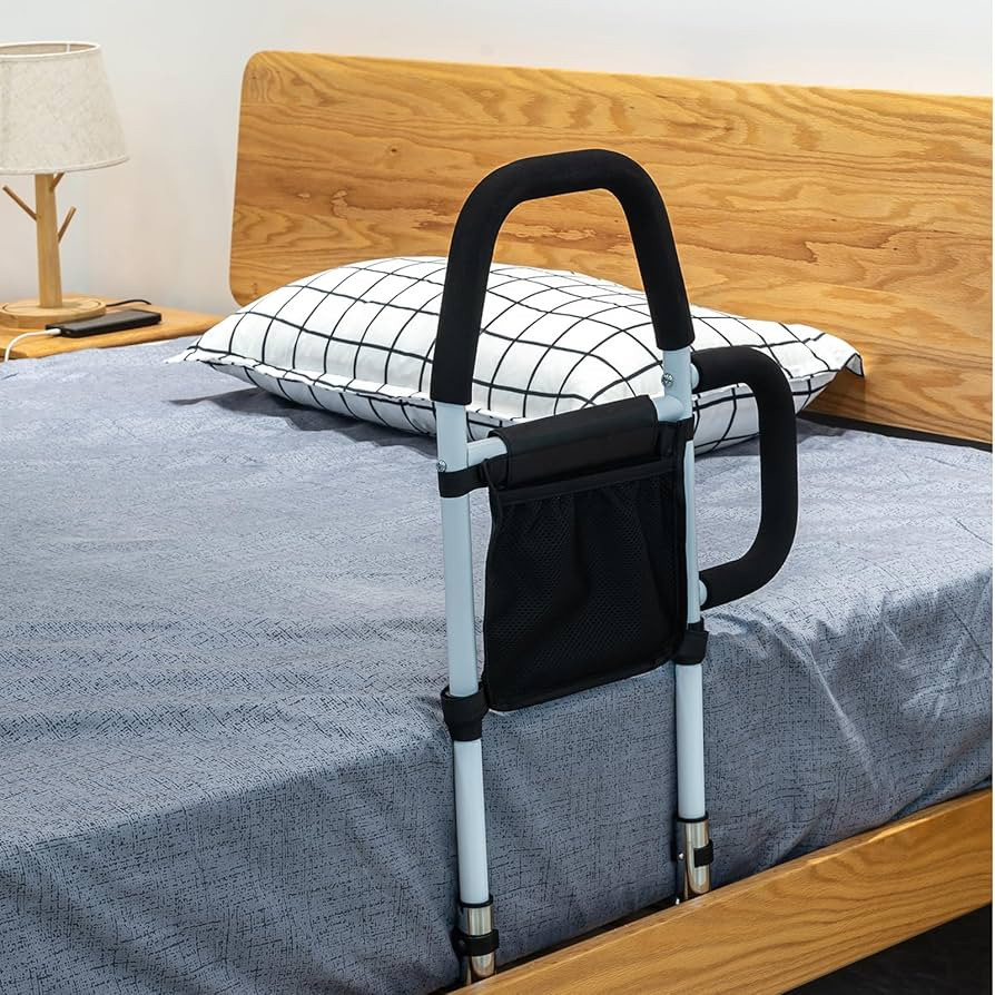 Bed Rails for Elderly Adults - Bed Assist Rail with Dual Grab Handles for Easily Getting in & Out... | Amazon (US)