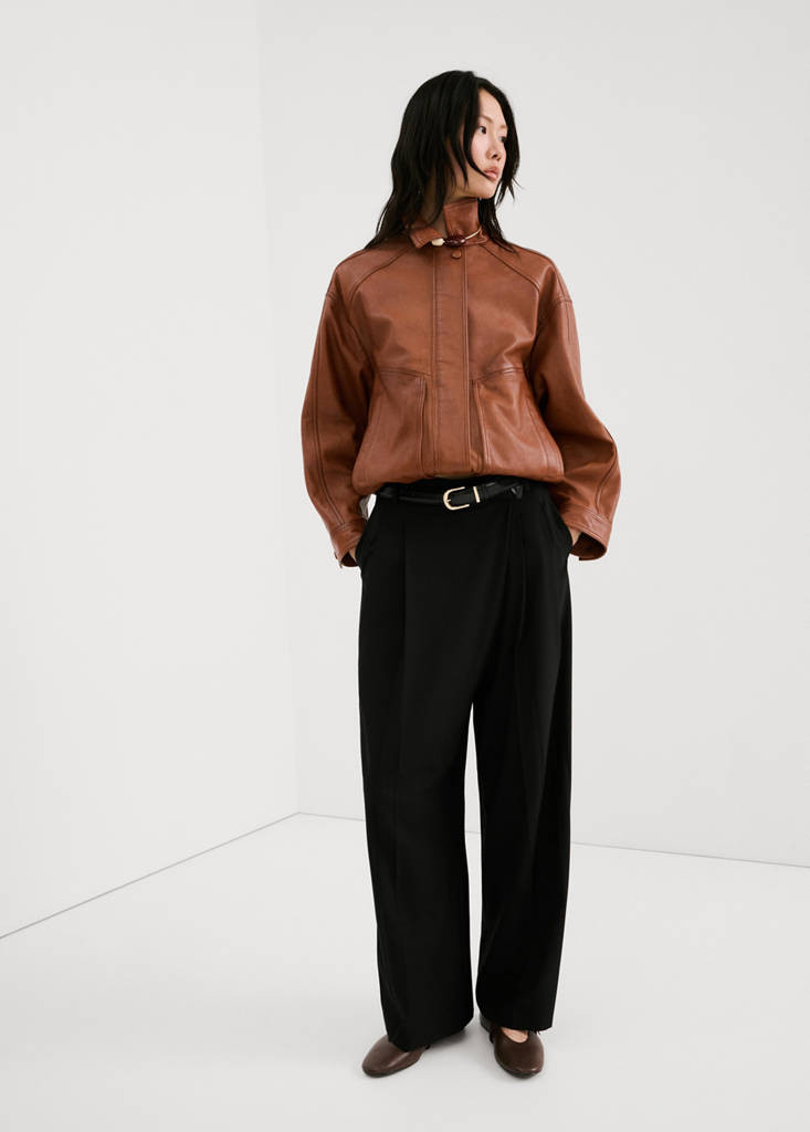 Asymmetric wrap trousers black - Women - 4 - MANGO | MANGO (UK)