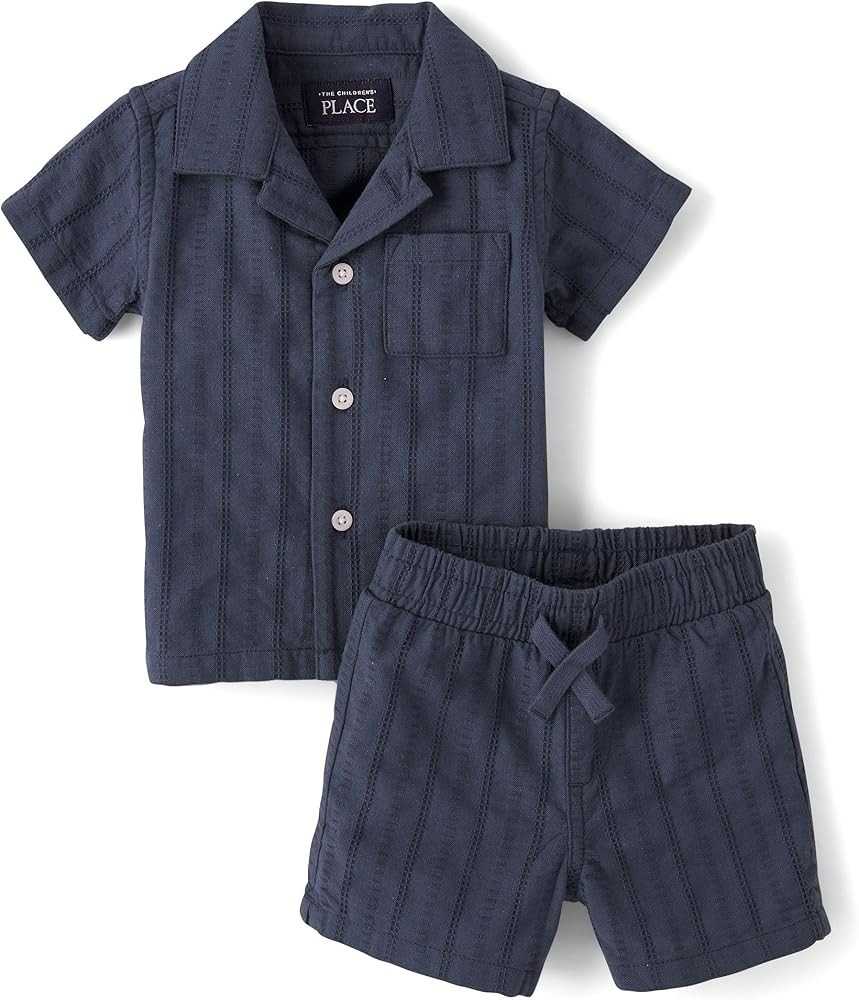 The Children's Place Baby Boys' And Newborn Short Sleeve Top and Shorts,2-piece Outfit Set | Amazon (US)