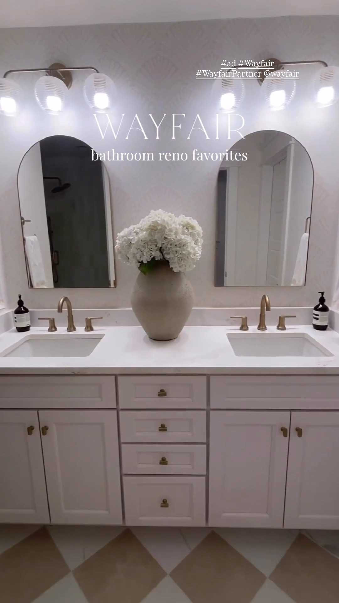 #ad If you’ve been wanting to refresh your bathroom, this is your sign 🫶🏼 I used all @wayfair pieces and the transformation is soooo good! You can shop everything below! #WayfairPartner #wayfair 