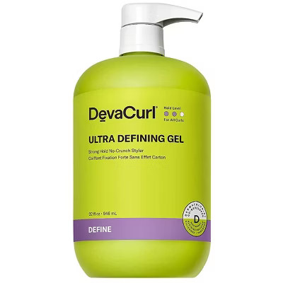 Devacurl ULTRA DEFINING GEL (32 oz. XXL LITER) Deva Curl Strong Hold Hair No-Crunch Styler | Diva Non-Flaking Formula | Non-Sticky | Target
