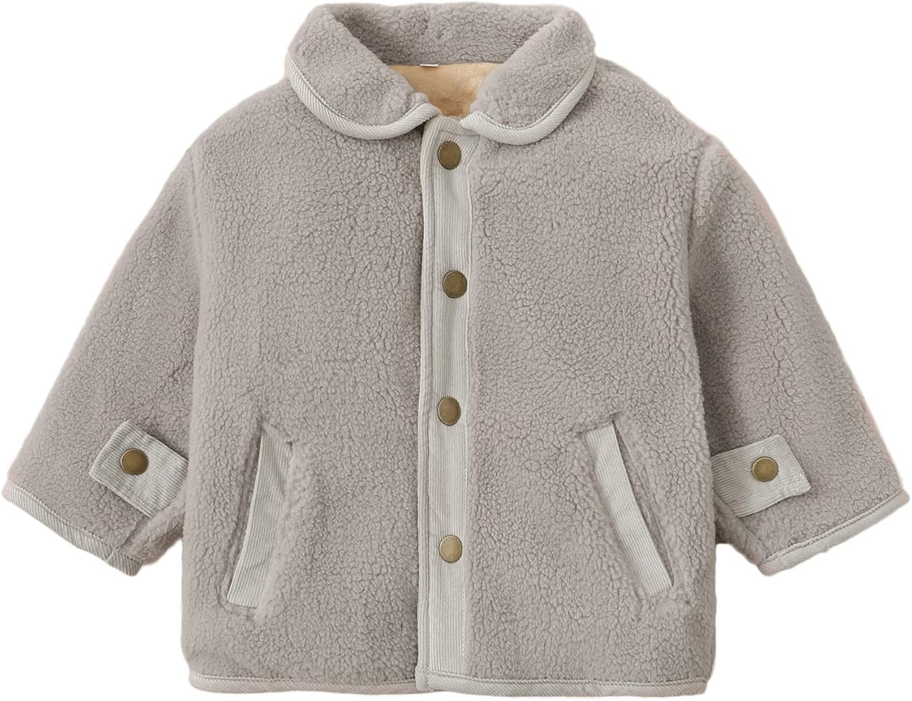 Baby Boys Winter Fleece Jacket Coat Toddler Warm Sherpa Thick Jacket 9-24M/2-4T | Amazon (US)