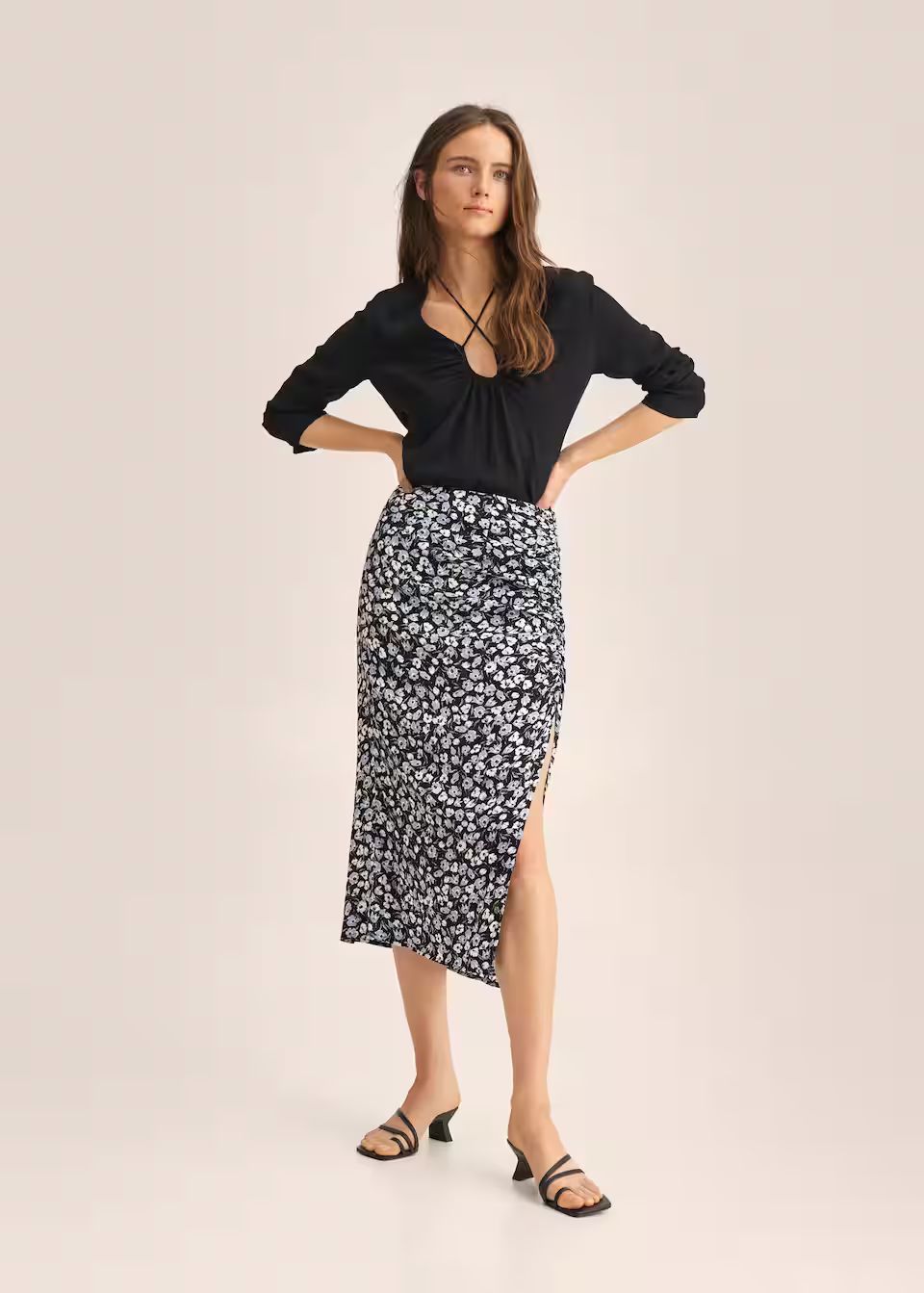 Floral print skirt | MANGO (US)