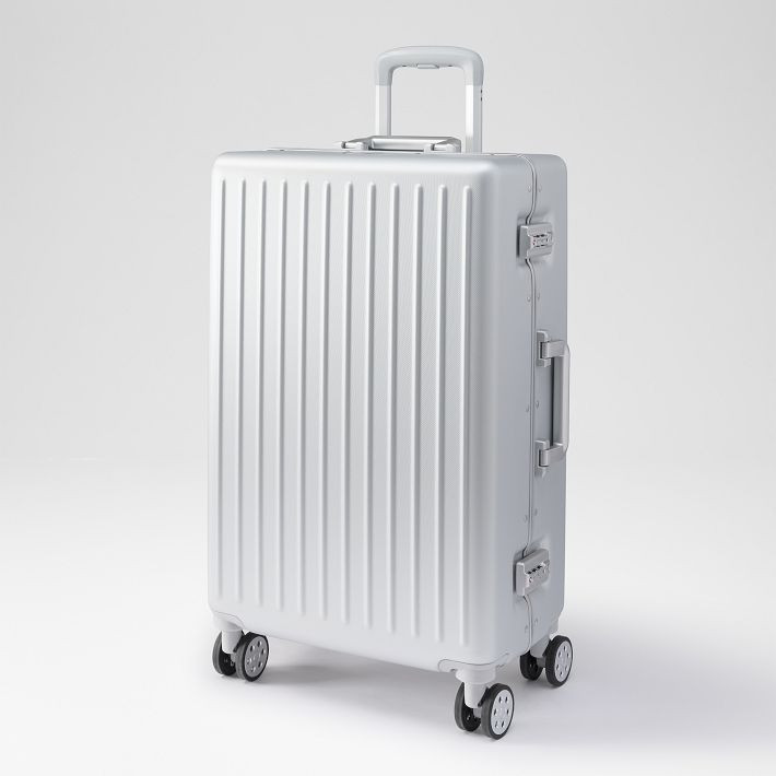 Atlas Metal Frame Checked Luggage | Mark and Graham