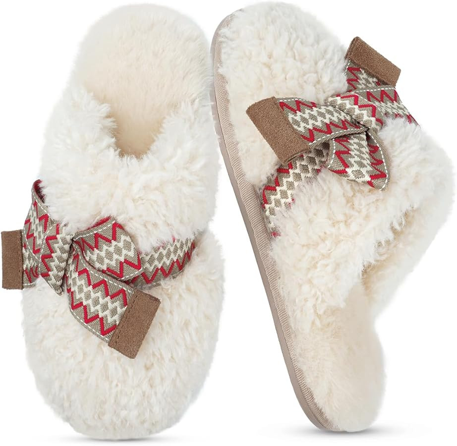 SOULROSE House Slippers for Women Maxi Curly Sister Fuzzy Bedroom Slipper Shoes Womens Comfy Fluf... | Amazon (US)
