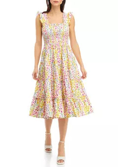 Crown & Ivy™ Women's Sleeveless Smocked Dress | Belk