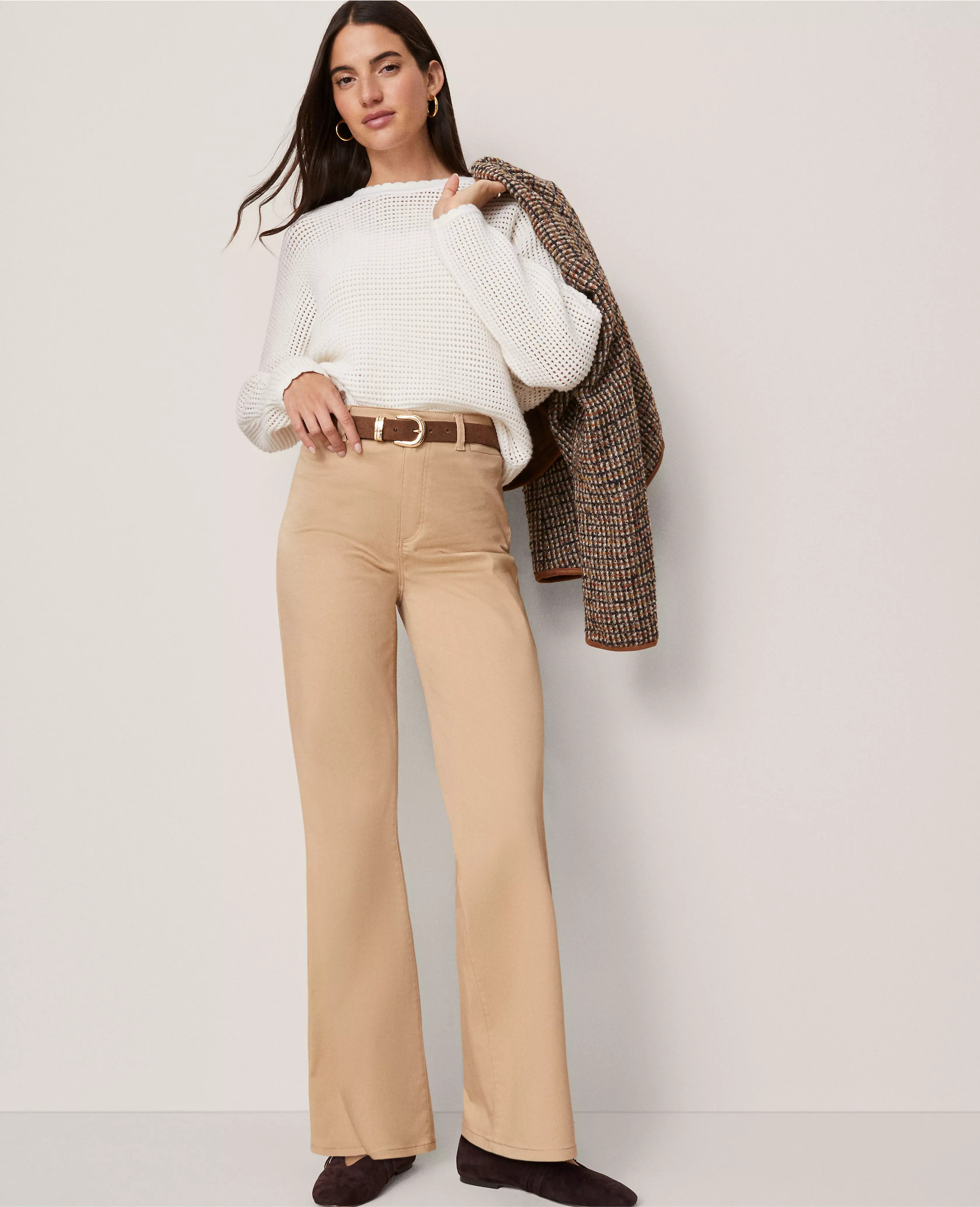 Weekend Collection Go-Everywhere Flare Pant | Ann Taylor