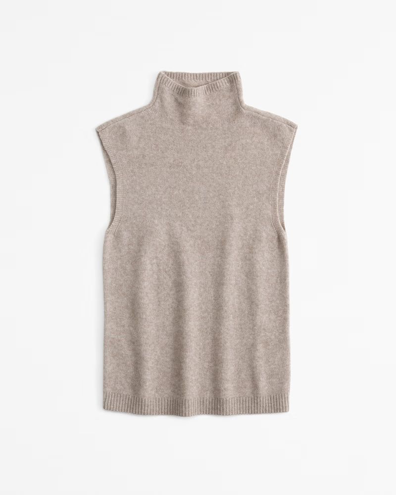 Women's Merino Wool-Blend Mockneck Shell Top | Women's New Arrivals | Abercrombie.com | Abercrombie & Fitch (US)