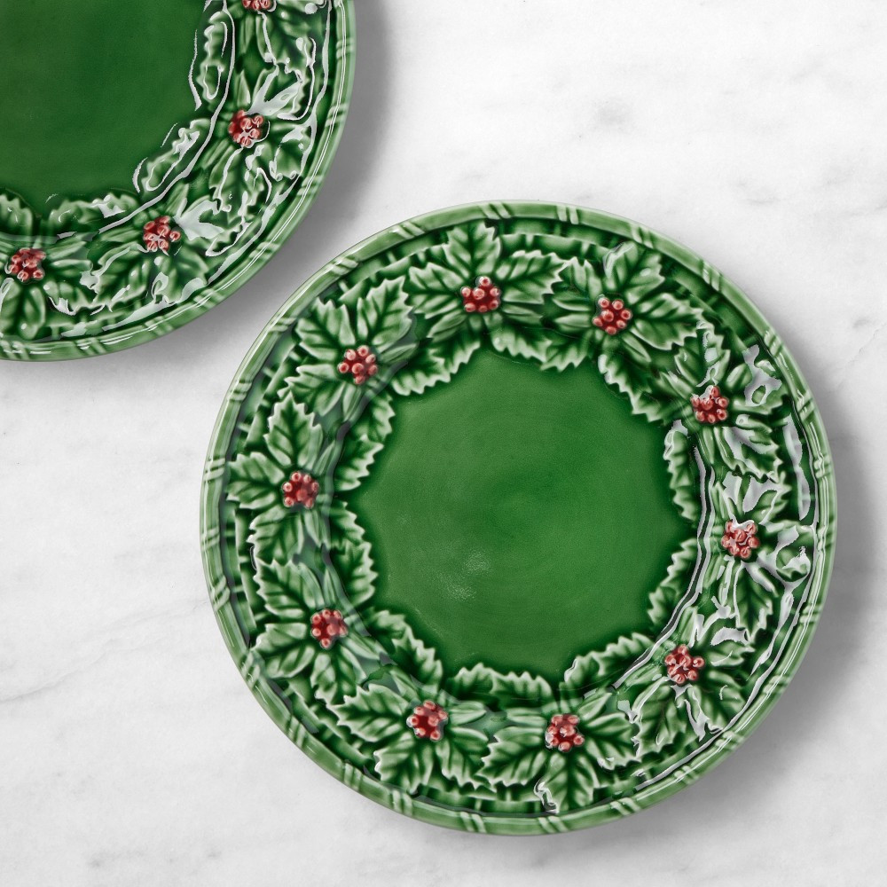 Bordallo Pinheiro Holly Berry Salad Plates | Williams-Sonoma