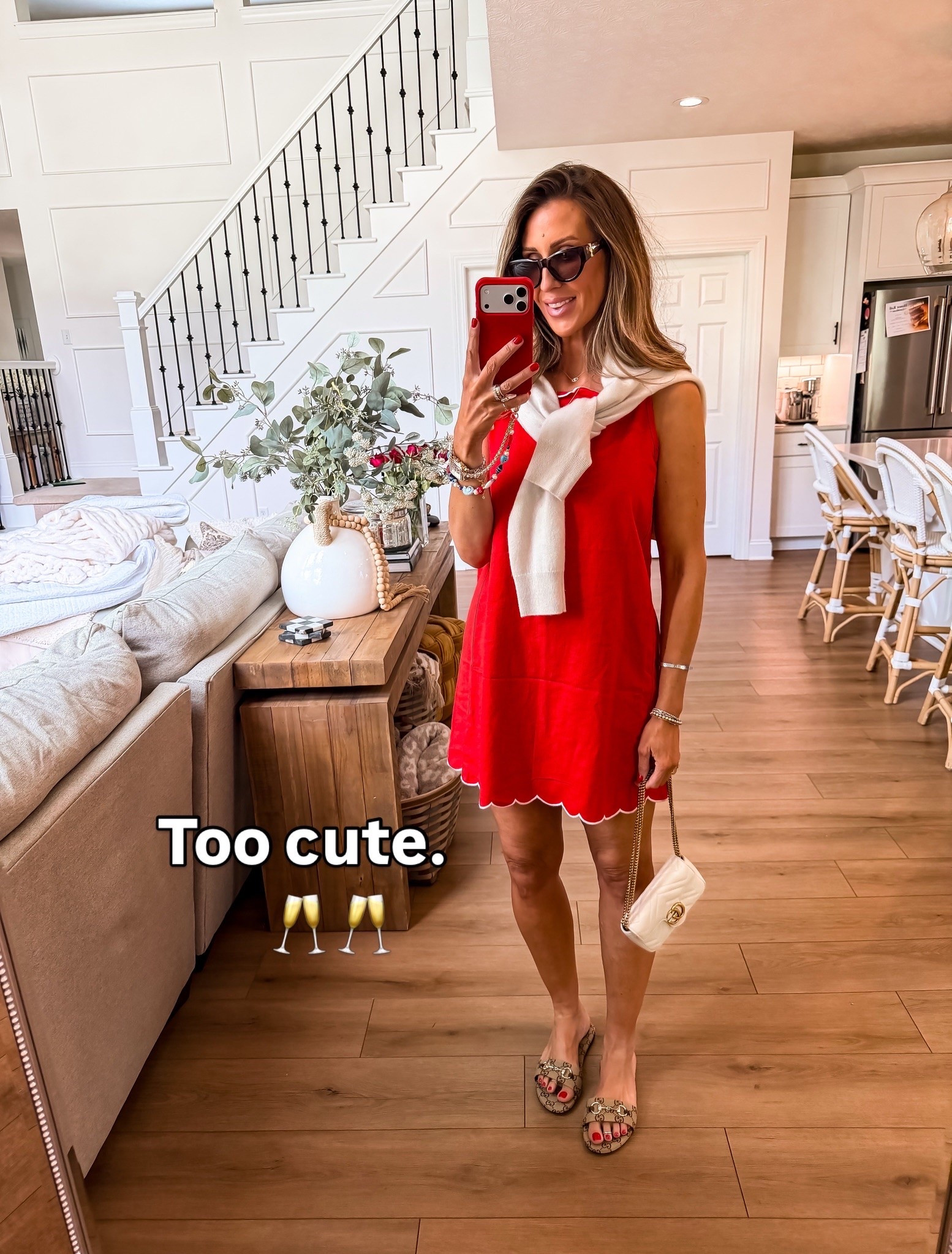 50% OFF OLD NAVY! This red scalloped dress is the perfect mix of playful and chic for summer outings. Pair it with designer slides and a neutral handbag for a polished yet effortless look, ideal for brunch, weekend gatherings, or casual events. Bright, comfortable, and stylish, this dress is a must-have for your seasonal wardrobe.

red scalloped dress, summer outfit ideas, casual chic style, designer slides, neutral handbag, weekend outfit inspiration, brunch outfit, summer dress essentials, themominstyle

#LTKSaleAlert #LTKOver40 #LTKootd