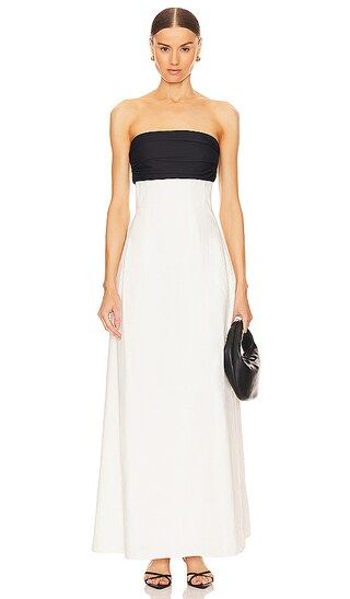 Marcia Dress in Ivory Linen | Revolve Clothing (Global)