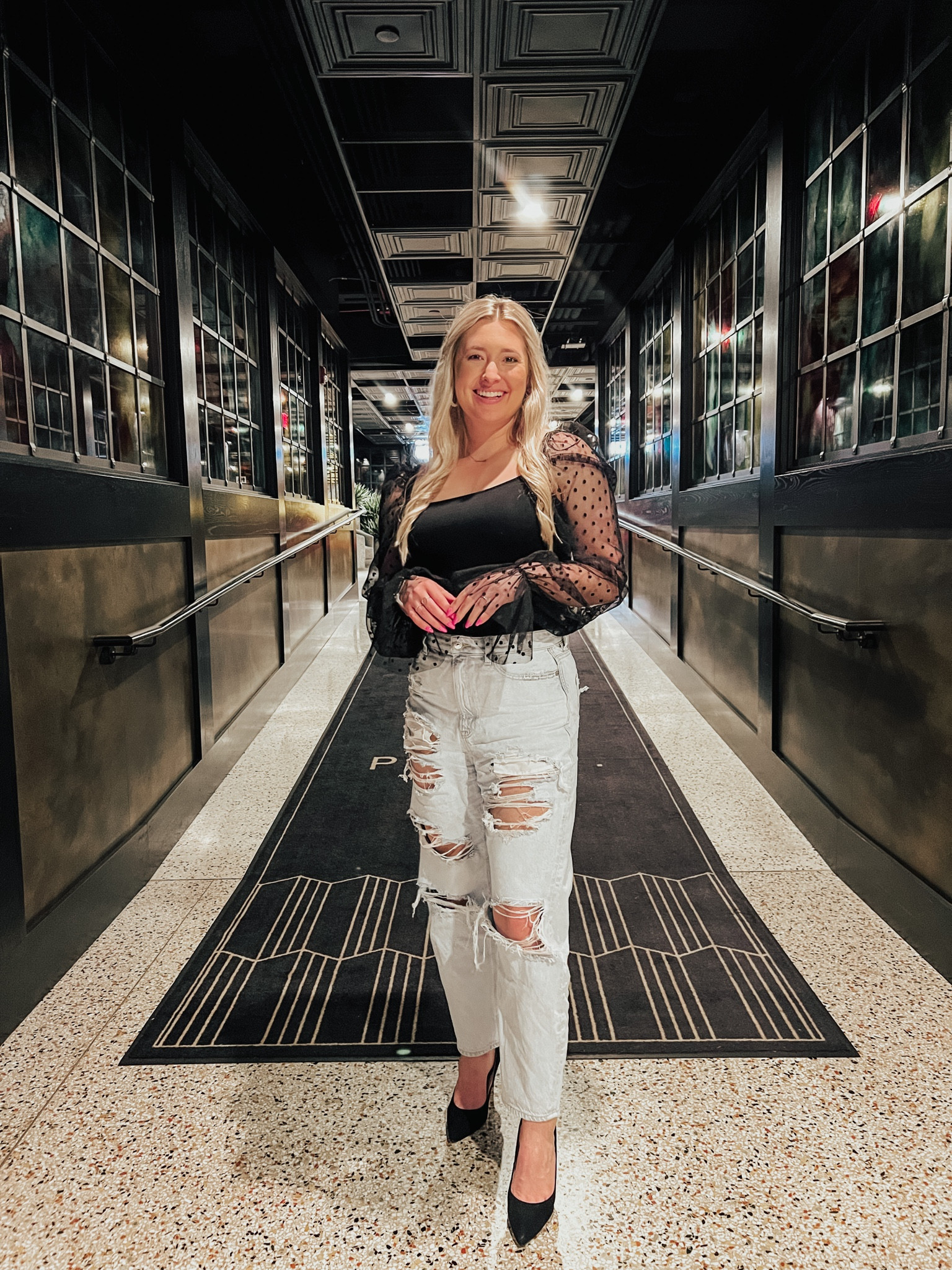 Birthday fit #3 🥂

This bodysuit is fun, but classy in the BEST way! It has a lot of stretch and is super comfy too. I sized up in the jeans for a more oversized look and the heels are TTS.

#LTKunder100 #LTKwedding #LTKworkwear