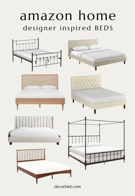 Designer inspired beds on Amazon 

#LTKsalealert #LTKhome