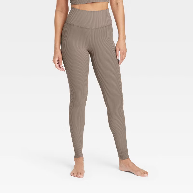 Women's Rib Curvy Leggings - All in Motion™ | Target