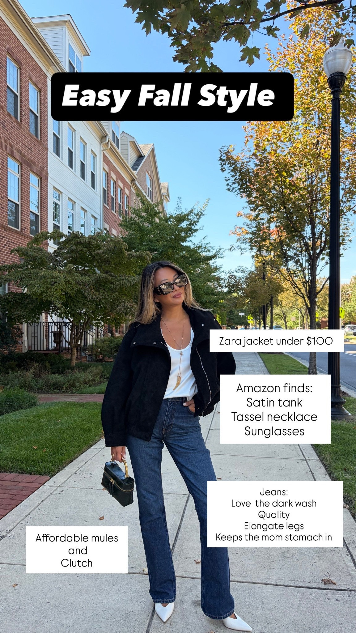 Silk Satin Tank, Reformation Jeans, Zara Jacket & my white go to mules. Size small

#LTKgrwm #LTKootd #LTKSeasonal
