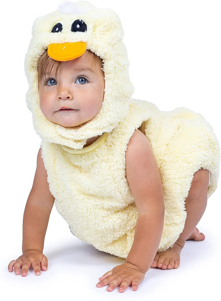 Dress Up America Baby Duck Costume - Little Chick Costume for Babies - Halloween Chicken Farm Ani... | Amazon (US)