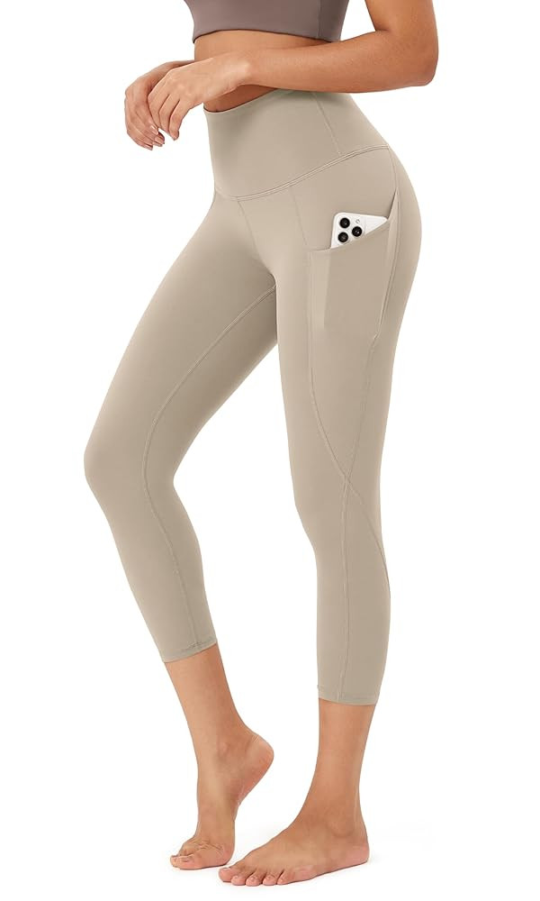 ODODOS Women's High Waisted Yoga Leggings with Pockets, Tummy Control Non See Through Workout Ath... | Amazon (US)
