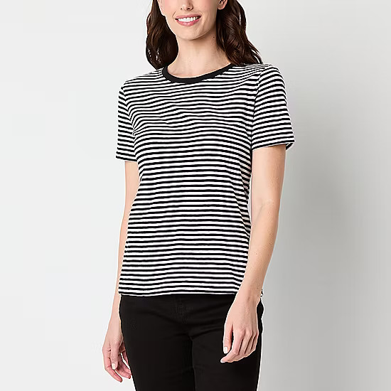 a.n.a Womens Crew Neck Short Sleeve T-Shirt - JCPenney | JCPenney