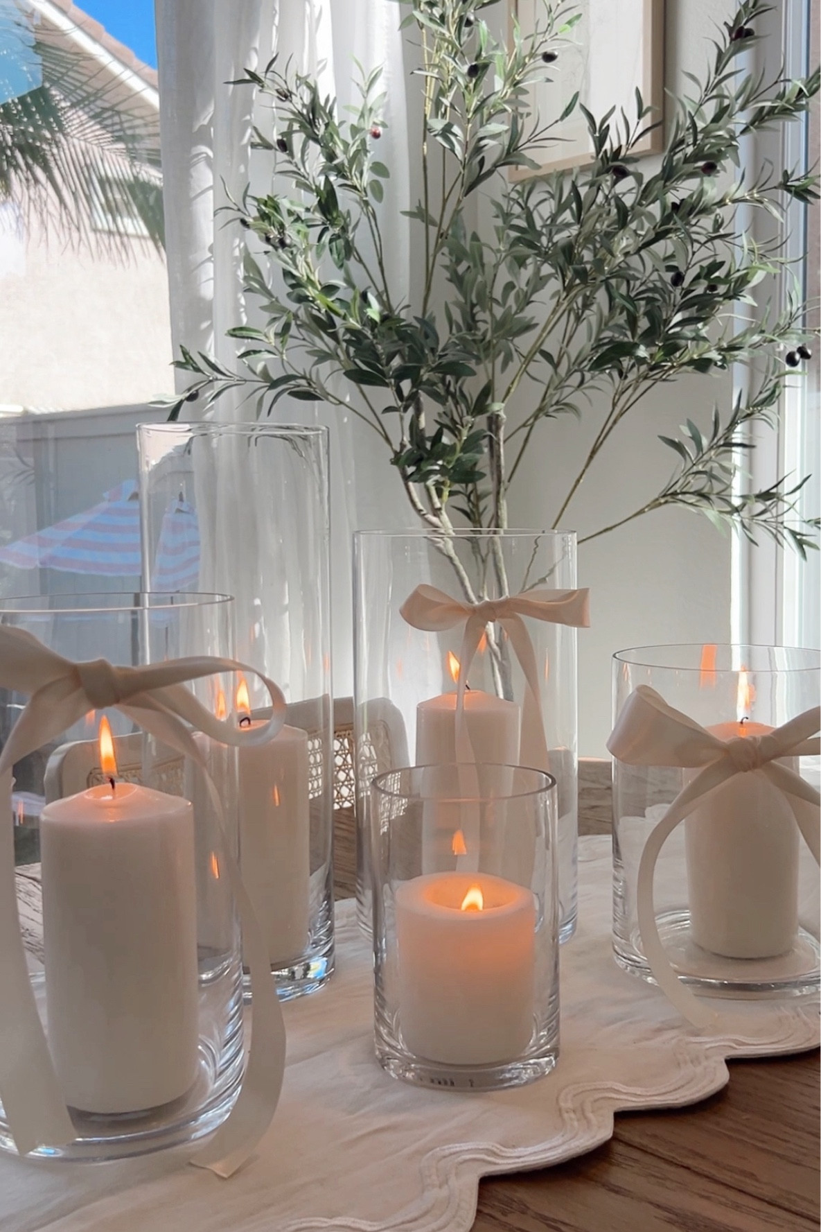 Hurricane candle, table decor

#LTKHome #LTKStyleTip #LTKFindsUnder50
