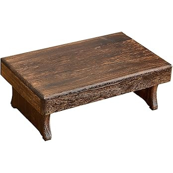 Wooden Step Stool,Small Wood Stool,One Step Stool for Adults,High Bed Step | Amazon (US)