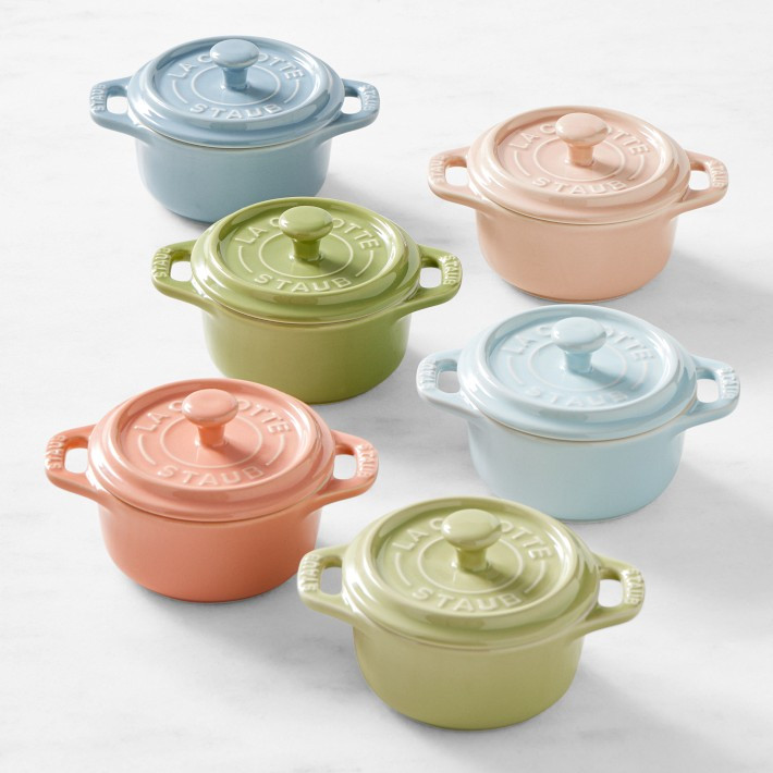 Staub Stoneware Pastel Mini Cocottes, Set of 6 | Williams-Sonoma