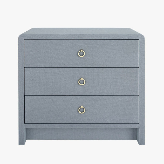 Click for more info about Blaine Grey Three Drawer Nightstand