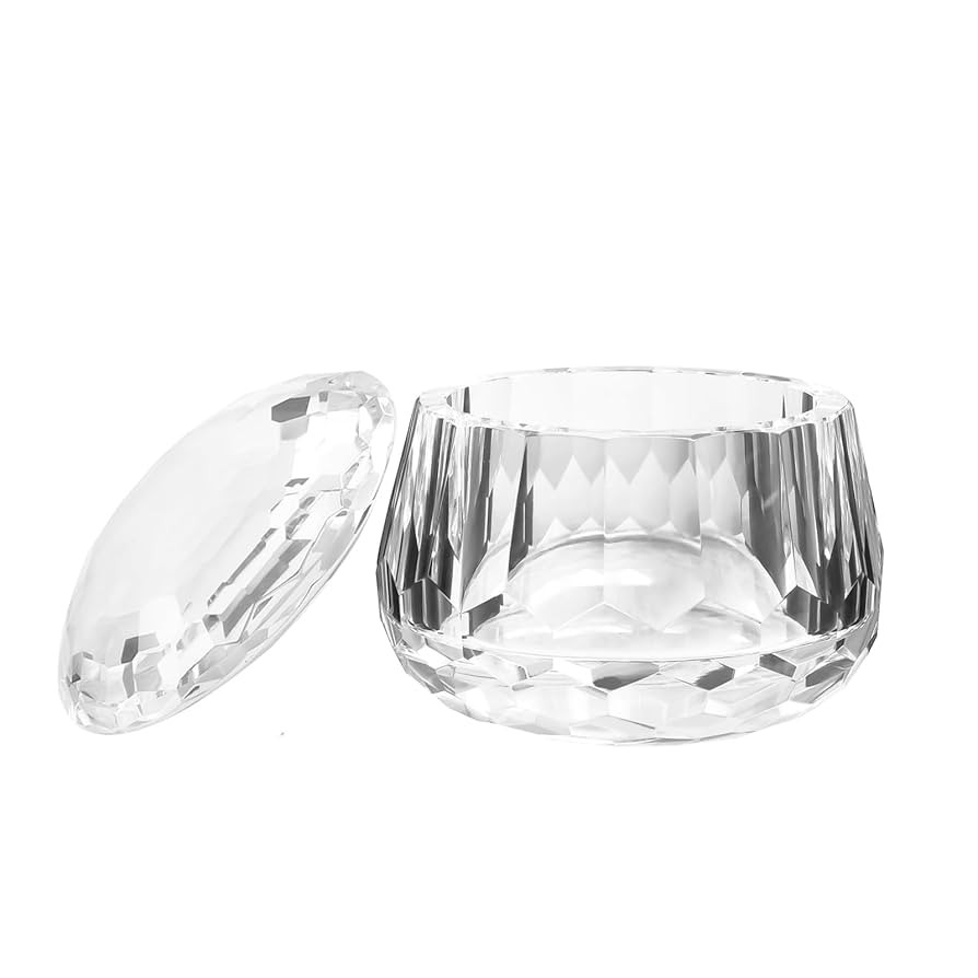 Crystal Candy Dish, Nut Bowl with Lid 3.5" x 3.1" Decorative Crystal Bowl&Jar for Home Wedding Ta... | Amazon (US)