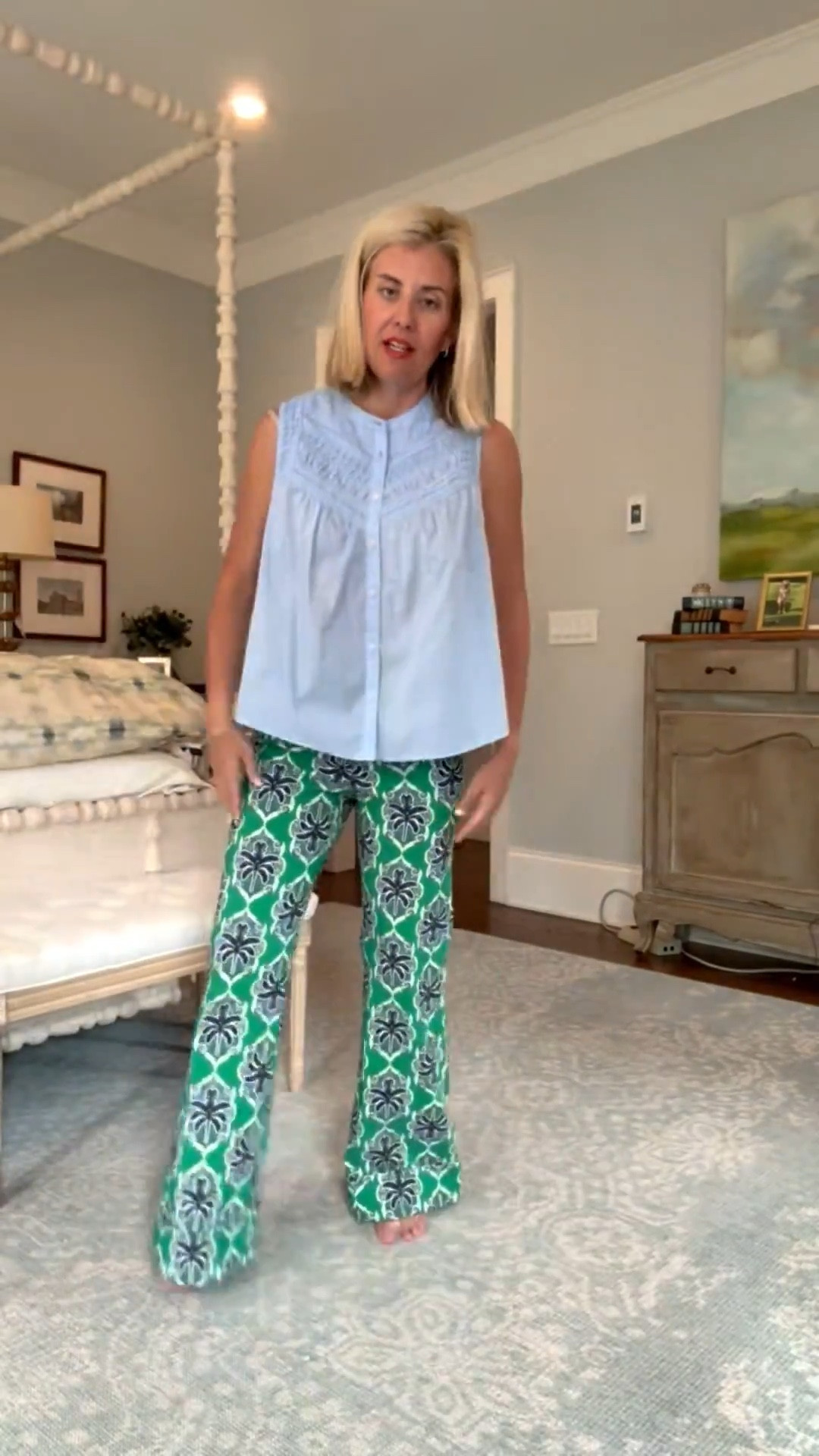 Countless ways I’m styling these pants. I’m loving this blue top or even a chambray button down. Add a cardigan for this time of year and so adorable. I’m in xs top, cardigan & pants and 8 heel tts.

#LTKootd #LTKmomlife #LTKspringtrends