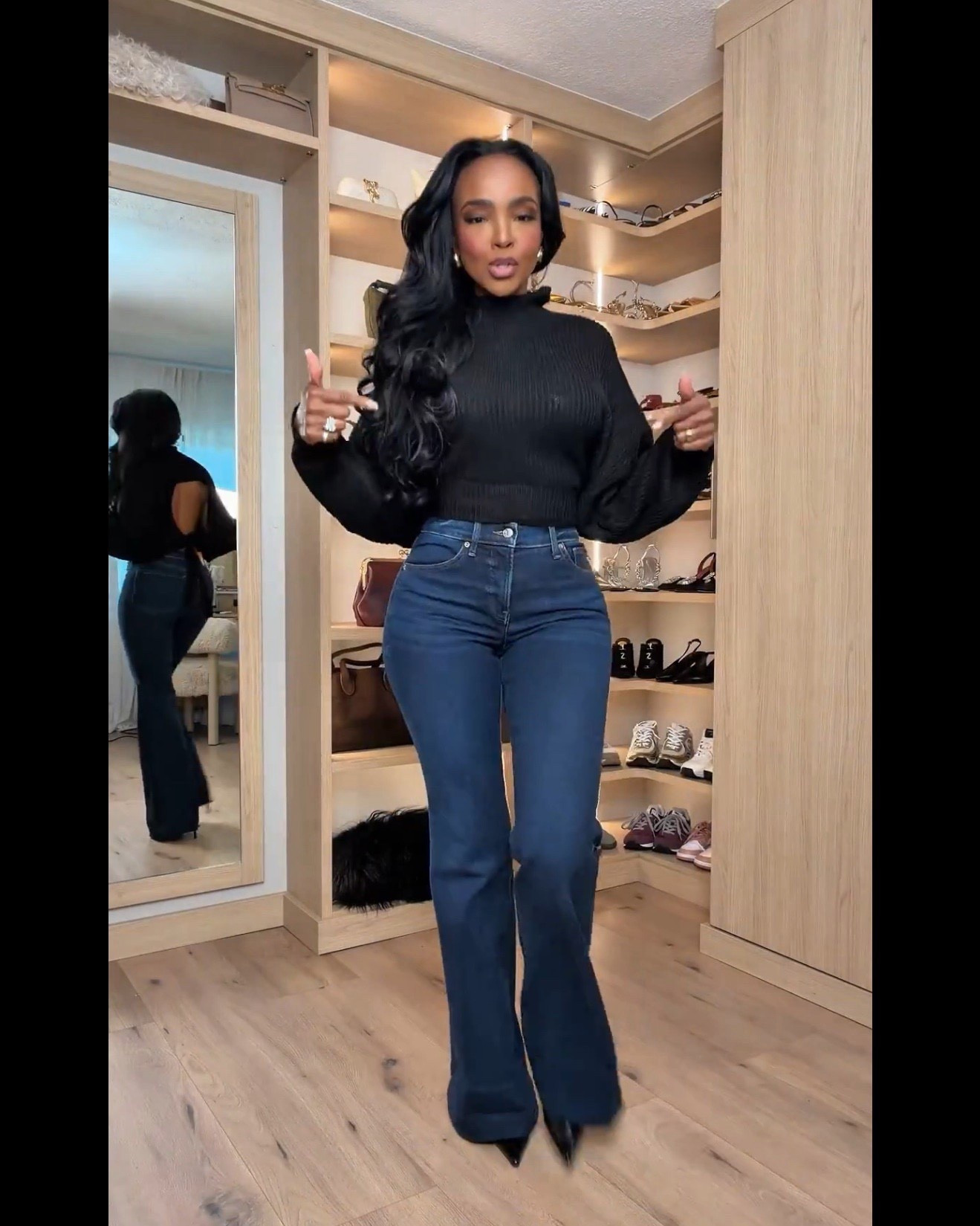 Scroll to shop!
The perfect elevated everyday look with dark wash denim and a chic black knit.

#LTKvlog #LTKootd #LTKgrwm