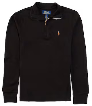Polo Ralph Lauren Big Boys Long Sleeve Quarter-Zip Interlock Pullover | Dillard's | Dillard's