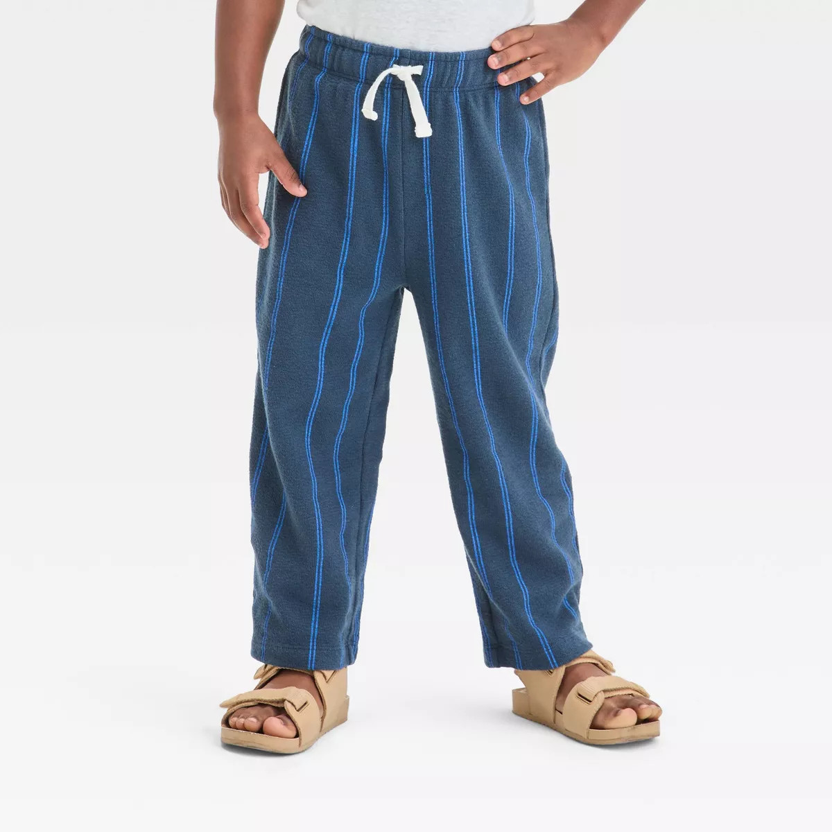 Grayson Mini Toddler Boys' Ribbed Pull-On Pants - Blue 3T | Target