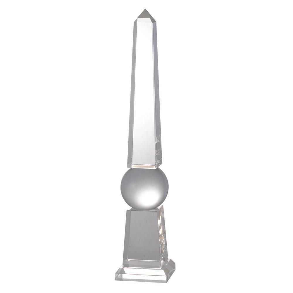 A & B Home Obelisk Clear | The Home Depot
