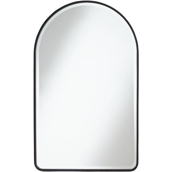 Uttermost Clara Matte Black 24" x 39" Arch Top Mirror | Target