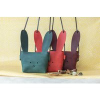 Bunny Toddler Purse Leather Easter Bunny Bag Hand Made Girl Gift | Etsy (US)