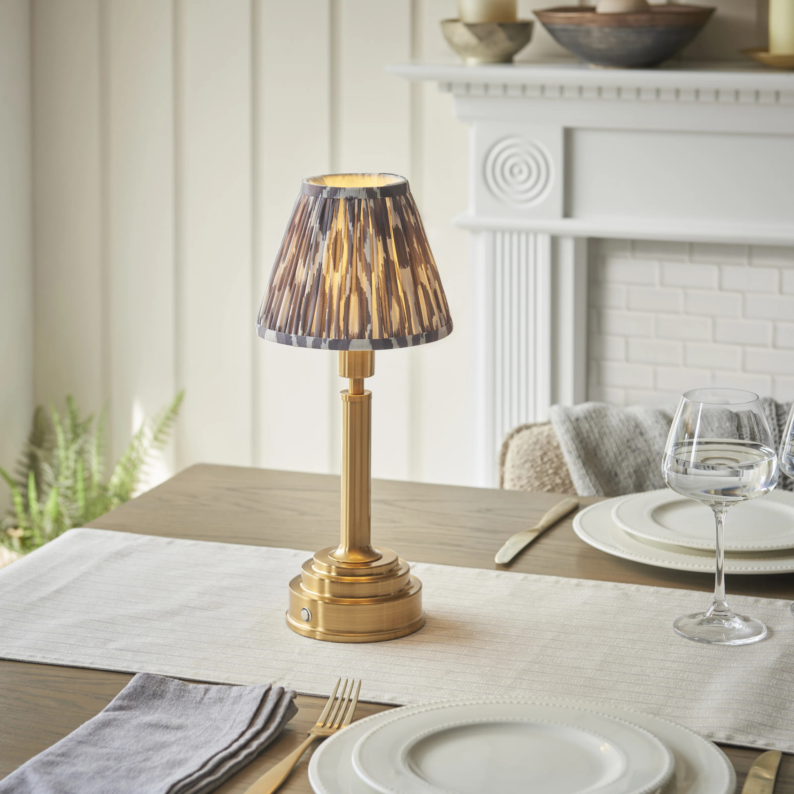 Upton Rechargeable Metal Table Lamp | Wayfair UK