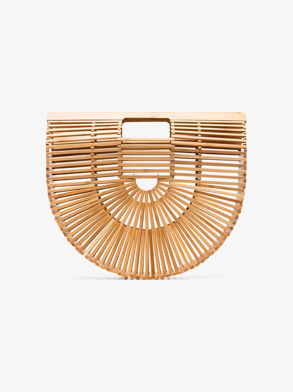 Cult Gaia Brown Ark large bamboo bag | Browns Fashion