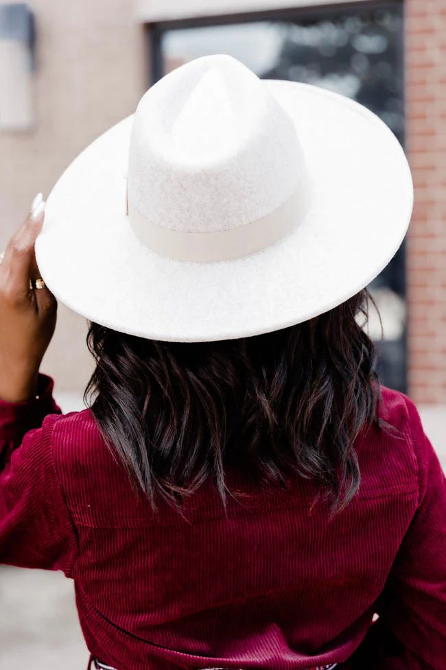 No Bad Days Oatmeal Wide Brim Hat | Pink Lily