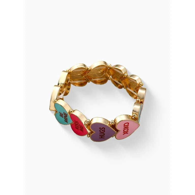 Way to Celebrate Valentine's Day Candy Hearts Bracelets, 3 piece | Walmart (US)