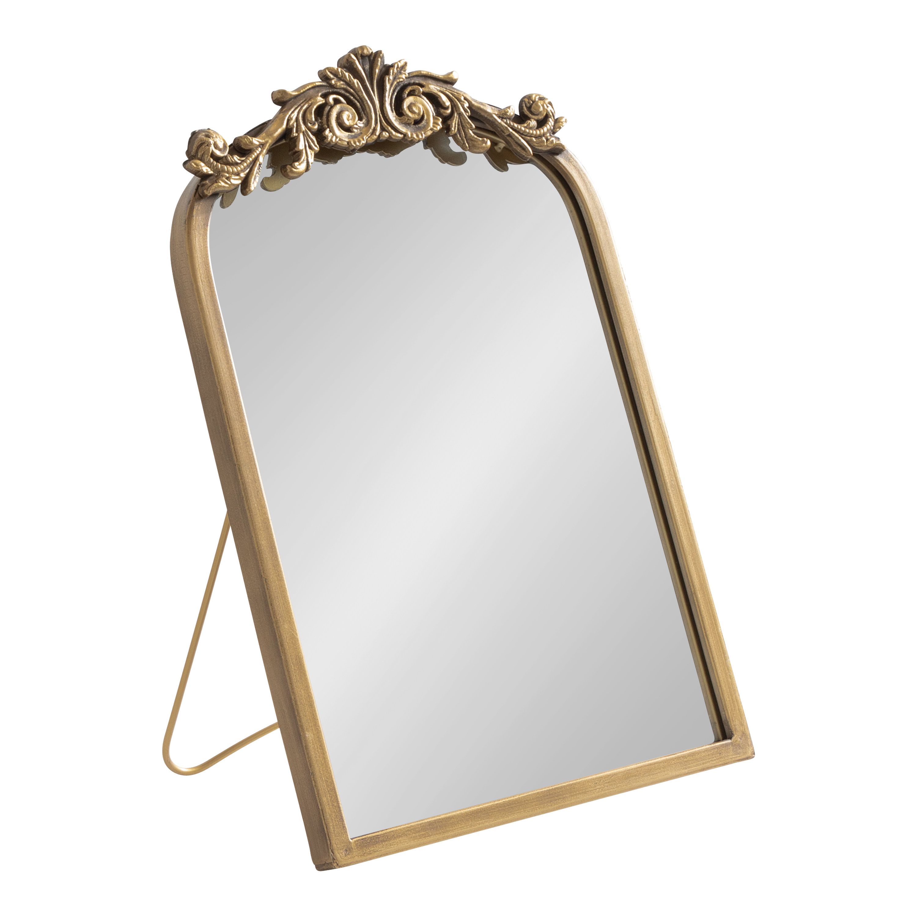 Kate and Laurel Arendahl Glam Table Mirror, 12 x 18, Gold, Traditional Chic Mirror for Wall - Wal... | Walmart (US)