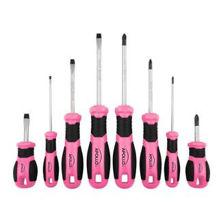 Phillips and Slotted Screwdriver Set (8-Piece) | The Home Depot
