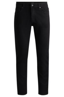 BOSS Black-black slim-fit jeans in Italian denim - Black Men's Jeans size 50/32 | Hugo Boss (US)