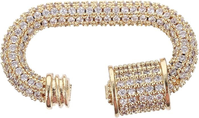 Necklace Clasp Rhinestone Necklace Charm Clasp Jewelry Connector Clasp Keychain Clip Hook for Nec... | Amazon (US)